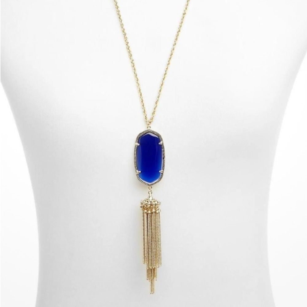 Kendra Scott Elegant Blue Pendant Necklace